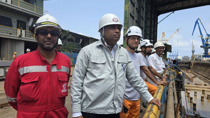 Colombo Dockyard Completes Major Assembly Milestone for French Vessel COLOMBO – Colombo Dockyard PLC has successfully completed the unit assembly of Yard No. 0263, a Cable Laying & Repair Vessel being constructed for Orange Marine of France. The milestone was achieved at Dock No. 2 on 8 July 2026 in the presence of representatives from Orange Marine, Bureau Veritas, and Colombo Dockyard's senior management led by Managing Director and CEO Thimira Godakumbura. The successful assembly marks another significant step in the vessel's construction, highlighting Colombo Dockyard's expertise in delivering complex, internationally recognised shipbuilding projects.